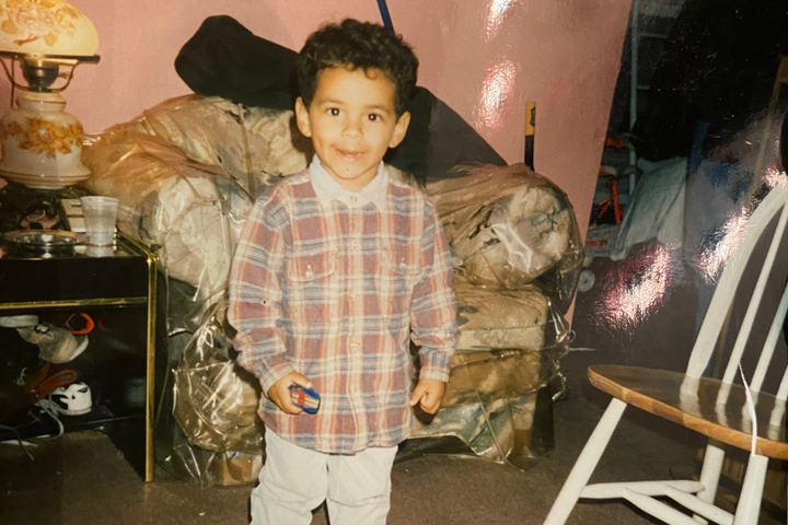 Nate Ortiz (BeGreatWithNate) as a toddler 